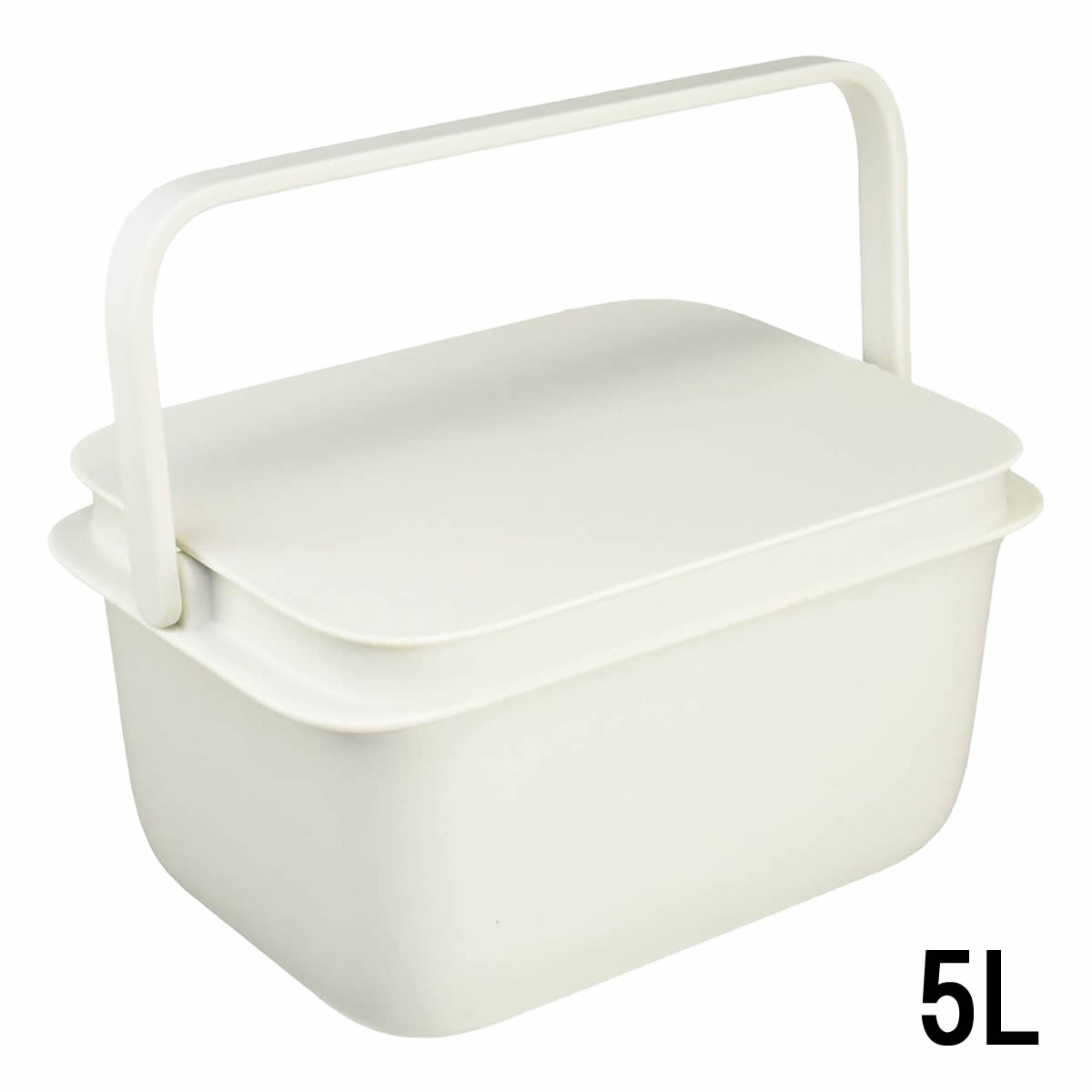 【2点購入でラベンダー】【あす楽】 マーナ バケツ 5L [ MARNA 掃除用品 掃除 収納 洗濯 浸け置き 桶 四角 蓋付き フタ付き コンパクト おしゃれ 洗面台 目盛付き ]【 送料無料 】のサムネイル