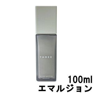 【2点購入でプレゼント】 【あす楽】 THREE フォー ・ メン ジェントリング エマルジョン 100ml [ スリー メンズ 乳液 フォーメン 化粧品 化粧 オーガニック 天然由来成分 98% ギフト プレゼント ]【 送料無料 】※北海道・沖縄除く