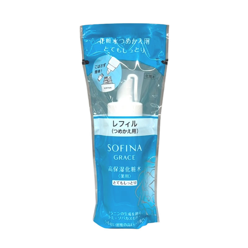 【2点購入でラベンダー】 高保湿化粧水 薬用 とてもしっとり つめかえ用 130ml 花王 ソフィーナ グレイス [ ソフィーナ(sofina) sofina 医薬部外品 化粧水 保湿 詰替え つめかえ用 レフィル 詰め替え用 ]