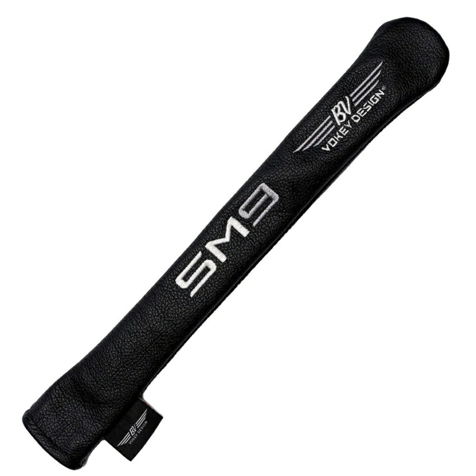 ボーケイ アライメントスティック ヘッドカバー ブラック/ホワイト/シルバー VOKEY 2022 ALIGNMENT STICK LEATHER HEADCOVER BLACK + WHITE/SILVER 40481