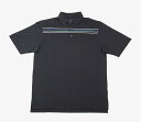 ボーケイ ツアーポロ チェスト ストライプ ブラック M VOKEY FJ SOLID TEXTURE CHEST STRIPE POLO BLACK M 38613