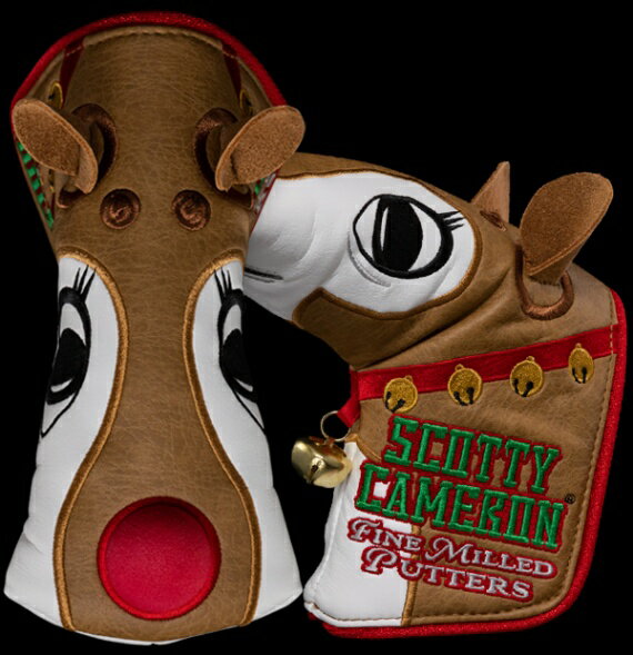 ¨Ǽۡڤбۥåƥ 2022 ۥǡ ɥ إåɥС ֥饦/ۥ磻ȡSCOTTY CAMERON 2022 HOLIDAY RUDOLPH HEADCOVER BROWN 104717