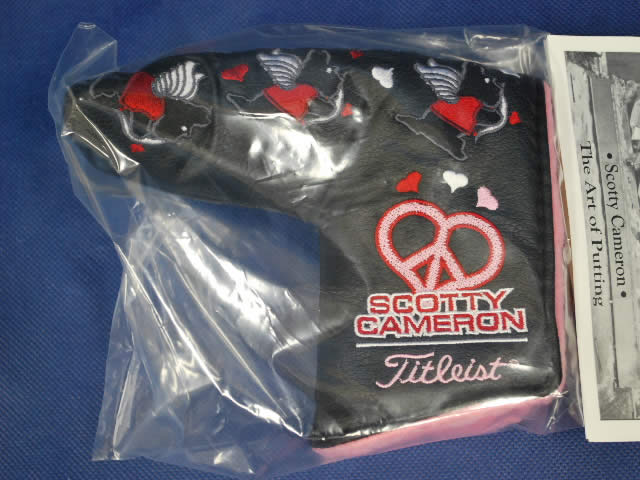 【即納】【あす楽対応】★スコッティキャメロン バレンタイン ヘッドカバー 2009年モデル SCOTTY CAMERON　2009年モデル VALENTINE CUPID DOG HEADCOVER BLACK 96050