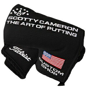 ★スコッティキャメロン カスタムショップUSフラッグナイロン　ミッドマレットヘッドカバー SCOTTYS CUSTOM SHOP 2013年モデル US FLAG NYLON MID MALLET HEADCOVER BLACK