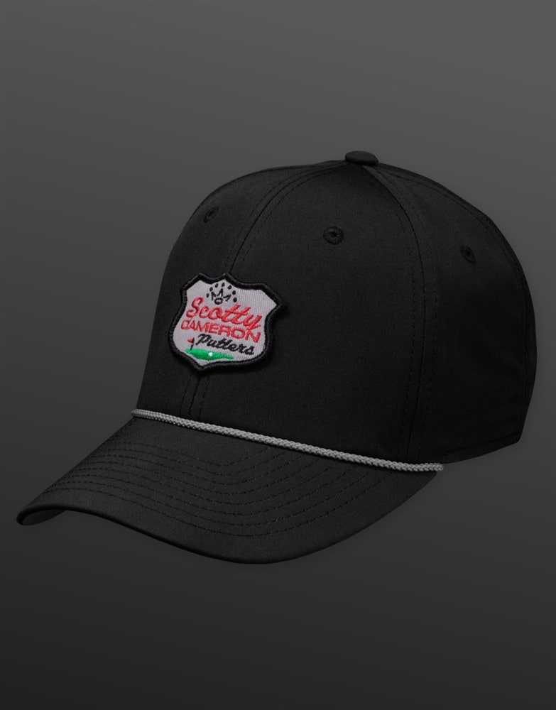 【即納】【あす楽対応】スコッティキャメロン SCレトロパッチ ロープキャップ ブラック SCOTTY CAMERON 2025 SC RETRO PATCH ROPE CAP BLACK SC060003