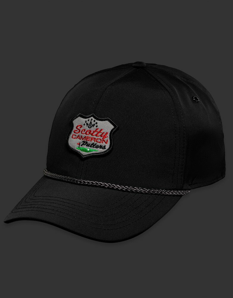 【即納】【あす楽対応】スコッティキャメロン SCレトロパッチ ロープキャップ ブラック SCOTTY CAMERON 2022 SC RETRO PATCH ROPE CAP BLACK/SILVER 102859