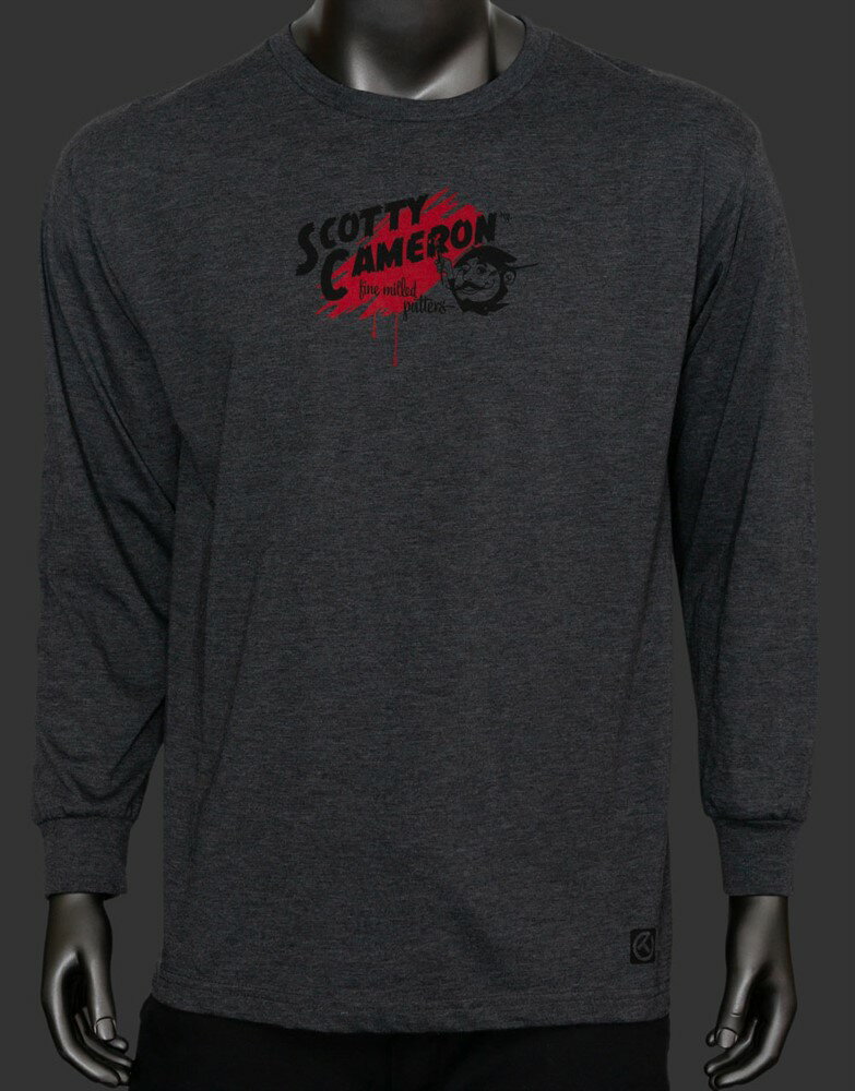 スコッティキャメロン レトロパレット 長袖Tシャツ チャコールヘザー S SCOTTY CAMERON 2021 RETRO PALLET LONG SLEEVES T SHIRT CHARCOAL HEATHER S 104608