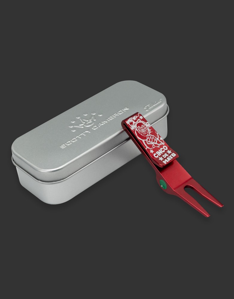 スコッティキャメロン クリップピボットツール シノコデマヨ エルジェファ ミステッドレッド SCOTTY CAMERON CINCO DE MAYO EL JEFE CLIP PIVOT TOOL MISTED RED 103201