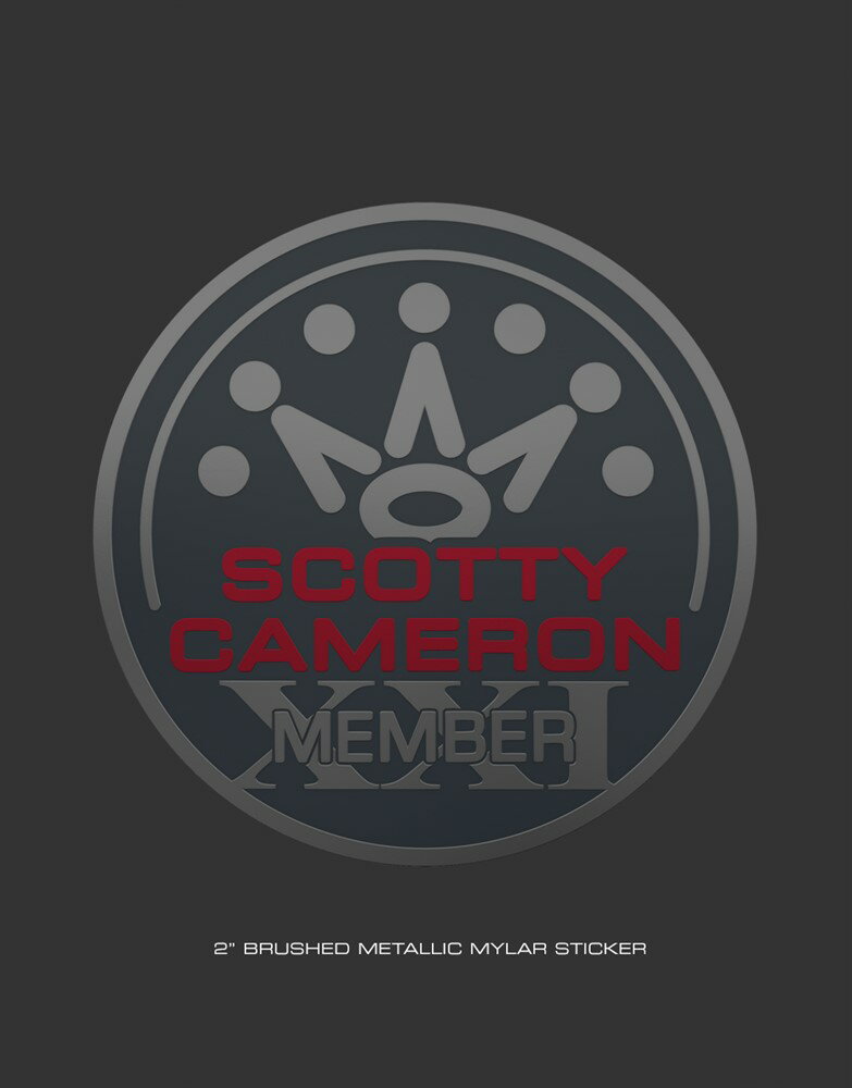 スコッティキャメロン 2021 クラブキャメロンメンバーステッカー SCOTTY CAMERON 2021 CLUB CAMERON MEMBER METALLIC DECAL CC2021STK