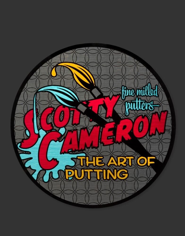 ＜送料無料代引不可メール便＞キャメロン アートオブパッティング ステッカー レッド/ブルー/イエロー SCOTTY CAMERON 2022 THE ART OF PUTTING BRUSHES STICKER RED/BLUE/YELLOW 103238