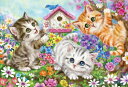 ジグソーパズル 600ピース いたずら子猫 (38x53cm)(66-110) ビバリー 梱60cm t105