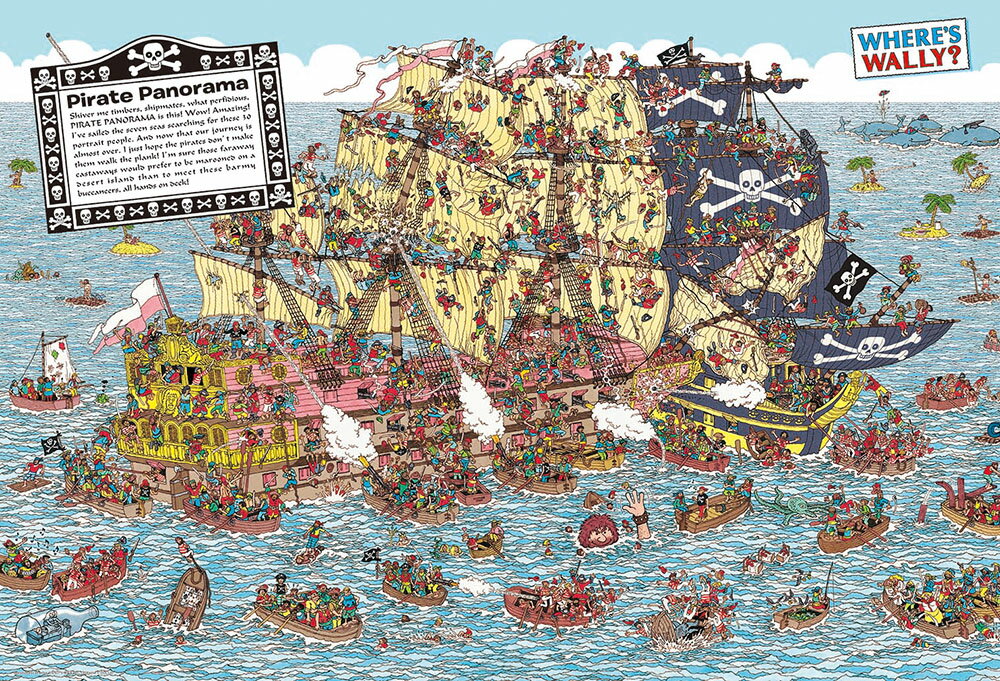 【あす楽】ジグソーパズル 2000スモールピース Where’s Wally? 海賊船パニック 49 72cm S92-506 ビバリー 梱60cm t102