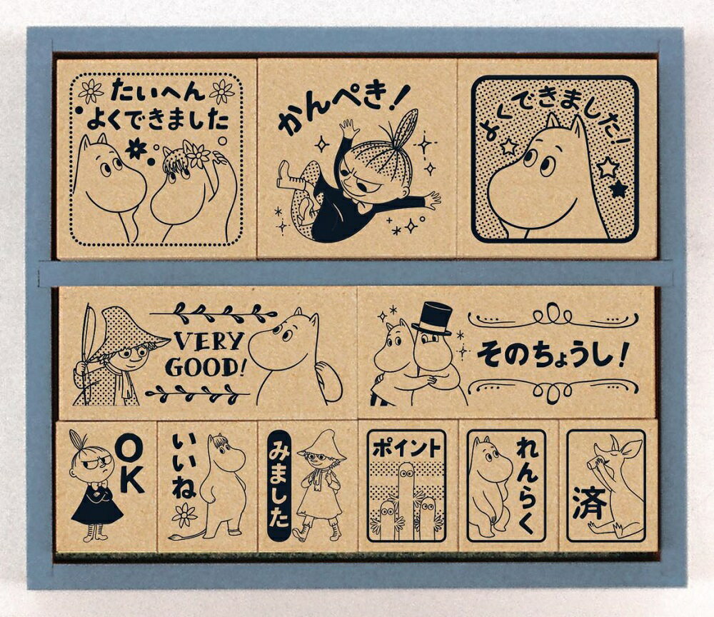 【即出荷】 ビバリー ムーミン谷のなかまたち 木製ごほうびスタンプ SDH-124(SDH-124) ビバリー 梱60cm b100