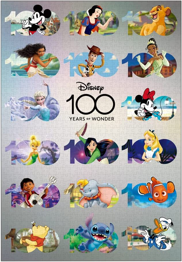 ジグソーパズル 1000ピース Disney100:Anniversary Design (51×73.5cm)(D-1000-010) テンヨー 梱80cm t101