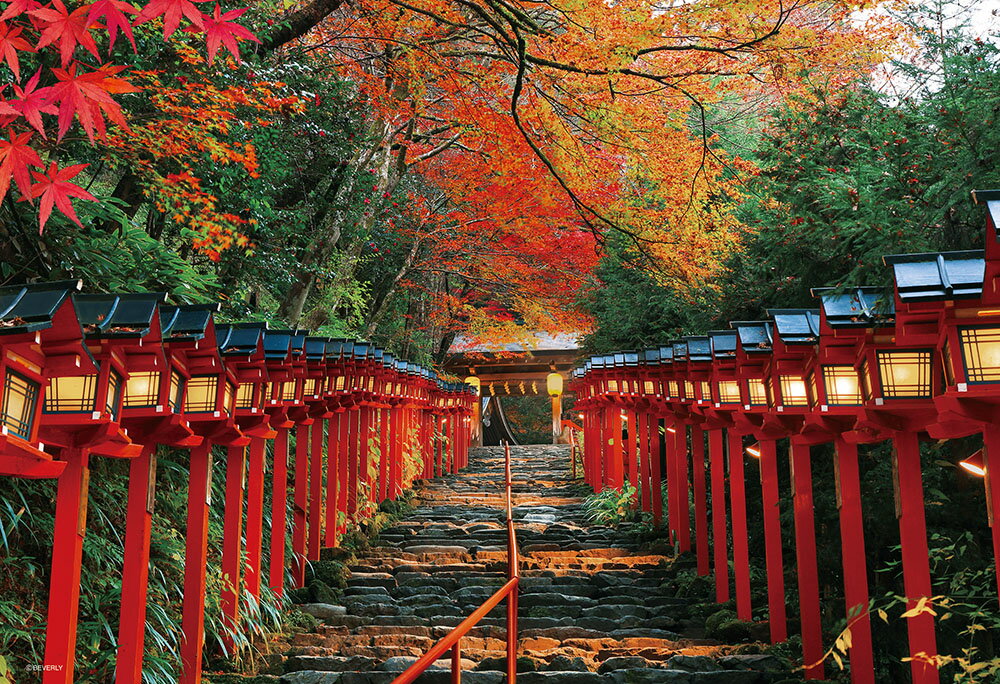 【あす楽】ジグソーパズル 300ピース 貴船神社 もみじ灯篭 (38×26cm)(300-037) ビバリー 梱60cm b100