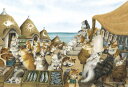 ジグソーパズル 300ピース わちふぃーるど 猫横丁の噂話 (38×26cm)(03-953) やのまん 梱60cm t101