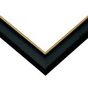 ジグソーパネル専用 ゴールドモール木製パネル クロ (73.5×51cm) (MP107-K) ビバリー 梱160cm t102