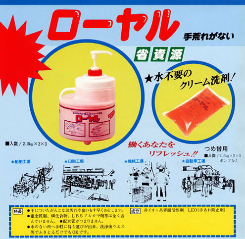 水無しでも使える業務用手洗い洗剤 ローヤル 16kg 鈴木油脂 S-541 pvd8-10001019 Proバイダー堺駅前店 サンプル画像3