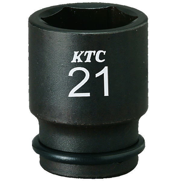 【KTC工具】 3/8" 9.5sq 6角 インパクトレンチ用ソケット （セミディープ薄肉・ ピン・リング無： 19mm ) / BP3M-19T