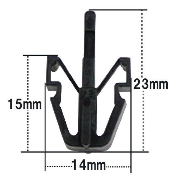 プッシュリベット・内張りクリップ （トヨタ用） 50個入 純正番号 （03170-01580 1本足）/ NT-277