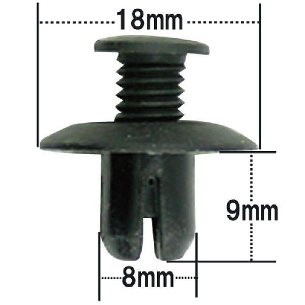 Rakuten - プッシュリベット・内張りクリップ （トヨタ用） 50個入 純正番号 （90467-08144）/ NT-281