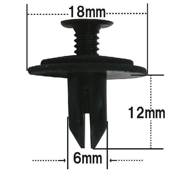 プッシュリベット・内張りクリップ （トヨタ用） 50個入 純正番号 （90668-SB0-0130）/ NT-333-100