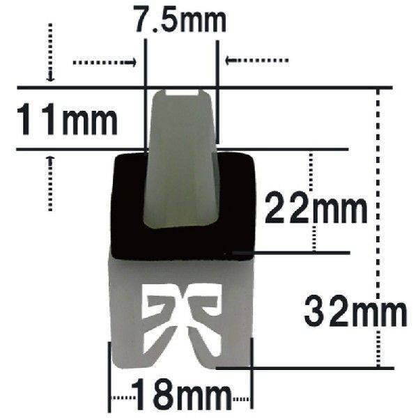 Rakuten - プッシュリベット・内張りクリップ （トヨタ用） 20個入 純正番号 （90189-05069）/ NT-354