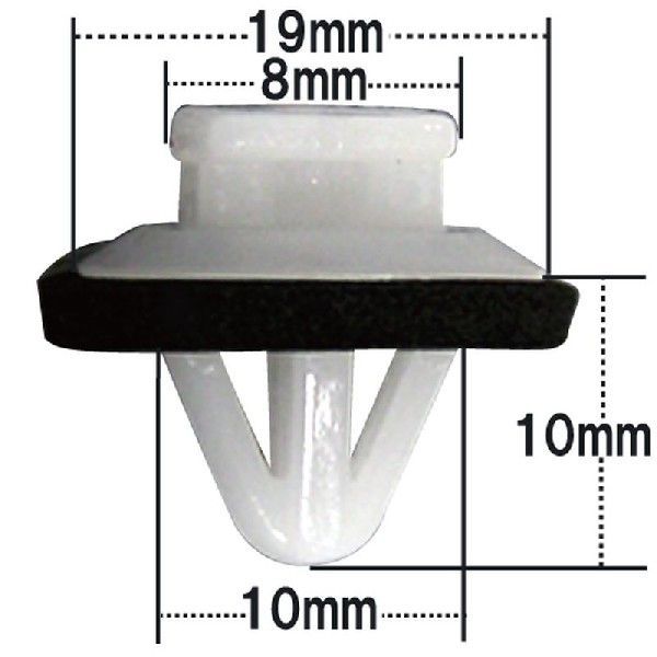 Rakuten - プッシュリベット・内張りクリップ （トヨタ用） 50個入 純正番号 （62955-20020）/ NT-378