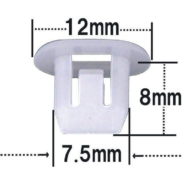 プッシュリベット・内張りクリップ （トヨタ用） 100個入 純正番号 （90467-08153）/ NT-416