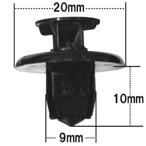 プッシュリベット・内張りクリップ （トヨタ用） 50個入 純正番号 （90467-09166）/ NT-449