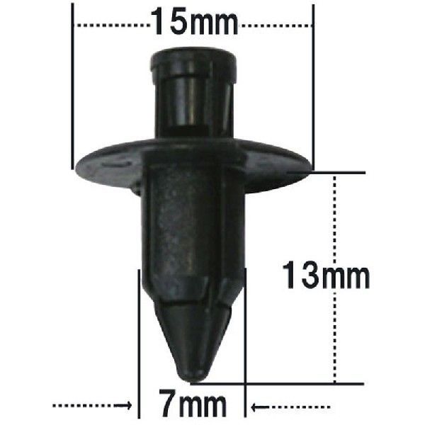 プッシュリベット・内張クリップ （ニッサン用） 10個入 純正番号 （01553-01155） NN-150-10