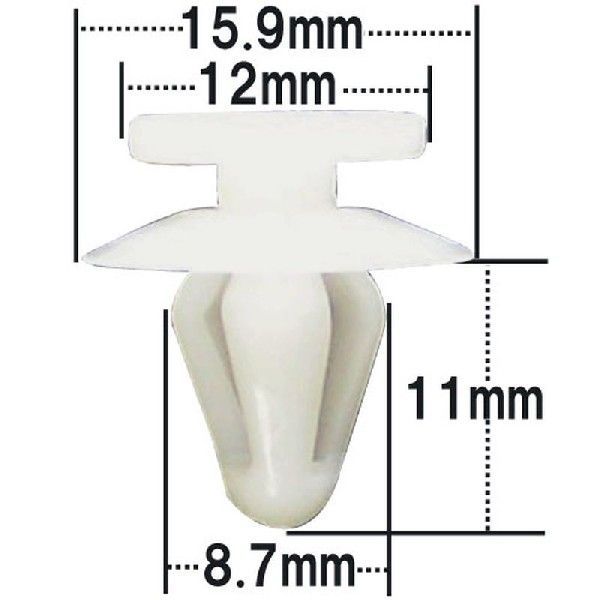 プッシュリベット・内張クリップ （ミツビシ用） 50個入 純正番号 （MB567499） NMB-540