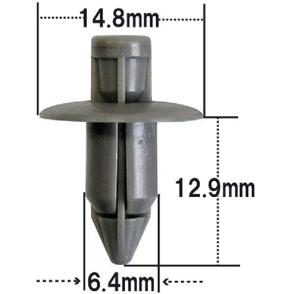 プッシュリベット・内張クリップ （スズキ用） 10個入 純正番号 （09409-07308-V12） NSW-002-10
