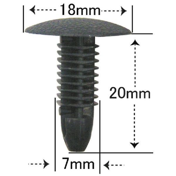 プッシュリベット・内張クリップ （スズキ用） 10個入 純正番号 （09409-06326-6GS） NSW-030
