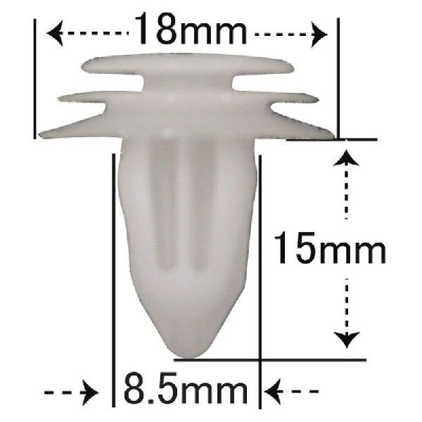 プッシュリベット・内張クリップ （スズキ用） 10個入 純正番号 （72332-75H00） NSW-033