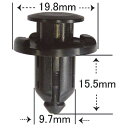 フロントバンパー用クリップ スバル用（インプレッサ） 20個入 純正番号 （90913-0059） NSB-005-20