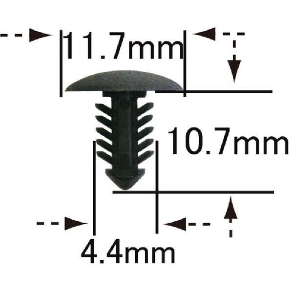 プッシュリベット・内張りクリップ （トヨタ用） 10個入 / NT-541