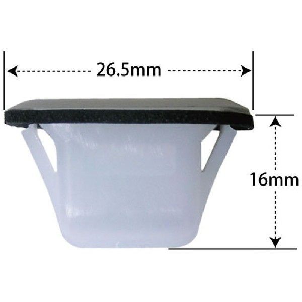 プッシュリベット・ボディーサイドなど用クリップ （マツダ/カペラ・ボンゴなど） 10個入 NM-435