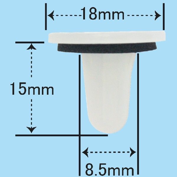 リアランプ・内張クリップ （スズキ用） 10個入 （'03ワゴンR　'03ラパン　'13ワゴンR） NSW-053