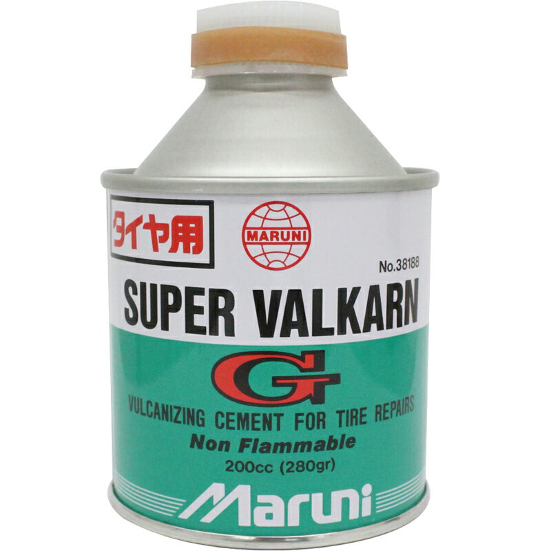 タイヤ（バイク・自動車）用接着剤（ゴムのり） スーパーバルカーンG 200cc マルニ工業 38188 (V-123)