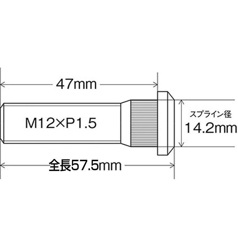 ��Ĺ�ϥ֥ܥ�ȡʥȥ西�ѡ�10mm���� M12��P1.5 ���硼���� SBT