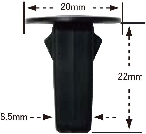 Rakuten - プッシュリベット・タイヤハウス用クリップ トヨタ '03 アルファード 純正番号 90189-06213 10個入 NT-591