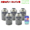 エアコンガス R134A 交換セット 大型セダン〜ミニバン用 全国送料無料 日本製 ( 134aガス200g缶 5本 PAGコンプレッサーオイル入ガス 50g 1本) カークーラーガス