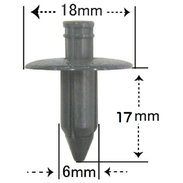 プッシュリベット・内張クリップ （スズキ用） 10個入 純正番号 （09409-07321-P4Z） NSW-029