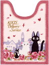 魔女の宅急便 ロング トイレマット 80×60cm レギュラーサイズ ジブリ ジジとデート ピンク センコー 黒猫 クリスマス プレゼント
