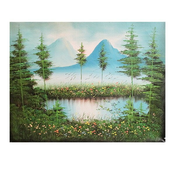 バリ絵画 大 ウブド ハンドメイド アジア 風景画 アジアン バリ 雑貨 アクリル画