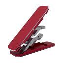 STRAZAR スマホスタンド スマートフォン スタンド コンパクト ミニ 折り畳み 背面 卓上 アルミ アルミニウム製 (色:赤 レッド)