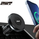 PWT MagSafeワイヤレス車充電器 スマホホルダー マグセイフ Qi 15W 360度回転 車載携帯電話ホルダー スマートフォンホルダー