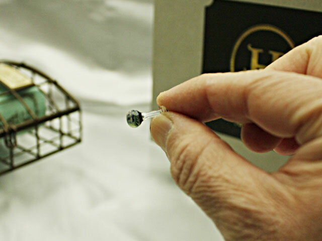 【ボディピアス】ガラスボディピアス☆ラウンド12G パイレックスガラス