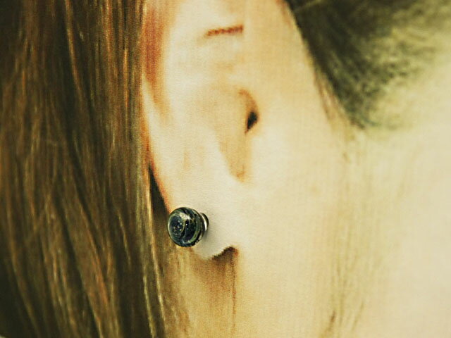 【ボディピアス】ガラスボディピアス☆ラウンド12G パイレックスガラス